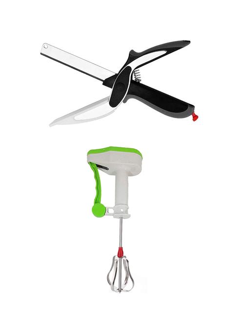 multi purpose vegetable cutter silcer with power free hand blander for kitchen combo pack of 2 - 17240959 - Very Small Image - 1