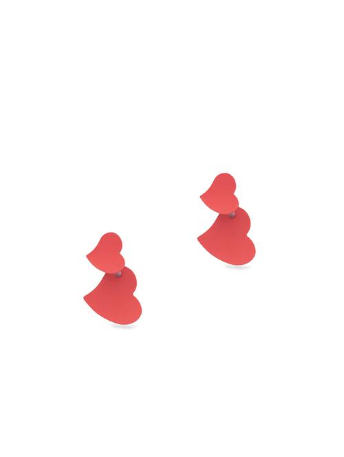 red metal drop earring - 17241301 - Very Small Image - 1