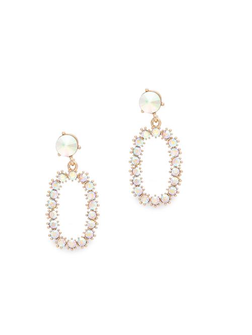 gold metal drop earring - 17241320 - Very Small Image - 1
