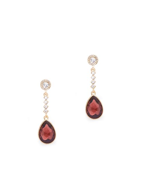 red metal drop earring - 17241377 - Very Small Image - 1