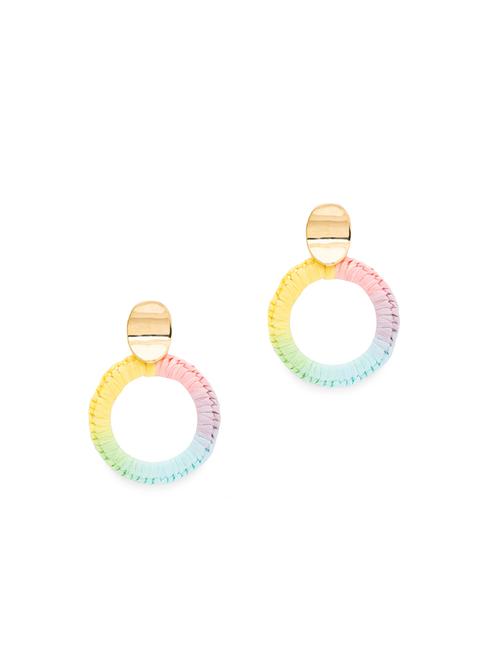 multi colored metal drop earring - 17241389 - Very Small Image - 1
