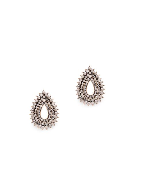 gold metal studs earring - 17241423 - Very Small Image - 1