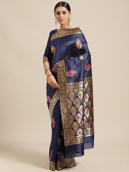 floral printed saree - 17241596 - Very Small Image - 1