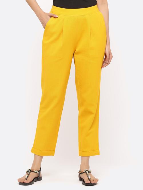 mid rise flat front trousers - 17241914 - Very Small Image - 1