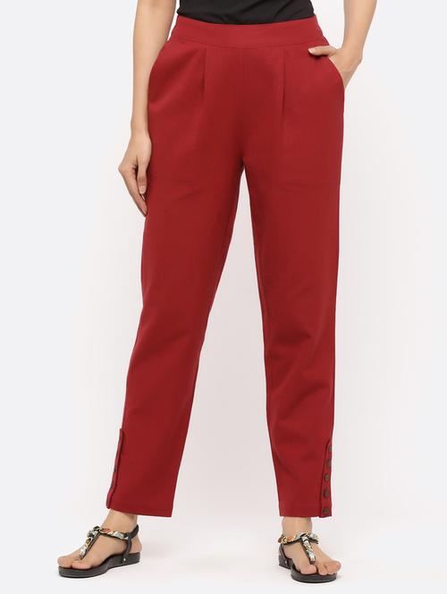 mid rise pleated trousers - 17241920 - Very Small Image - 1