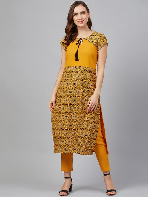 printed kurta pant set - 17242230 - Very Small Image - 1