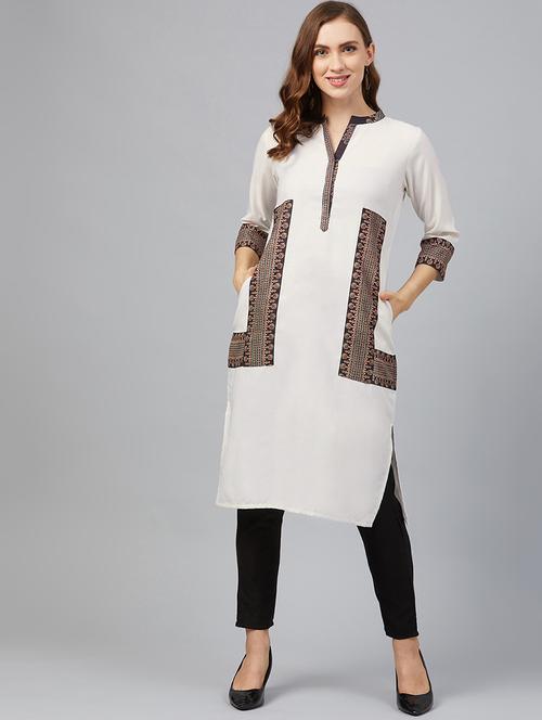 patchwork kurta pant set - 17242249 - Very Small Image - 1