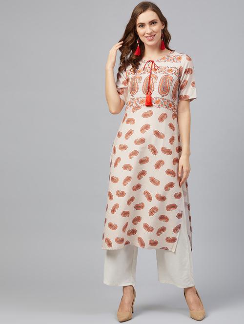 paisley kurta palazzo set - 17242254 - Very Small Image - 1
