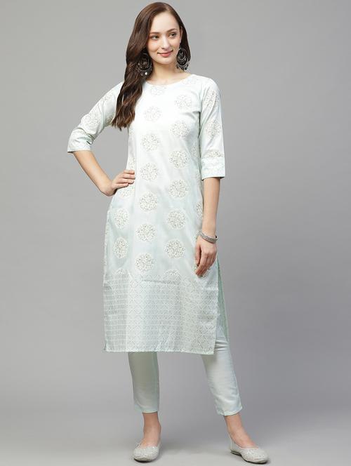 floral kurta pant set - 17242255 - Very Small Image - 1