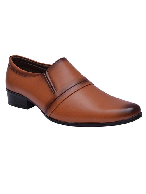 tan slip on derbys - 17242410 - Very Small Image - 1