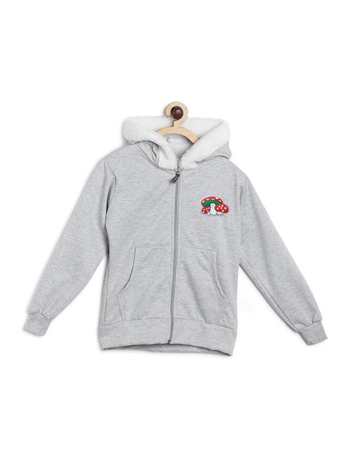 grey fleece sweatshirt - 17244002 - Very Small Image - 1