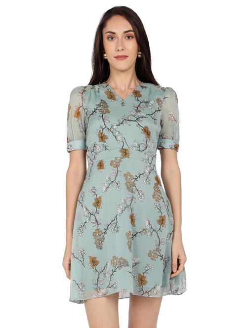 floral a-line dress - 17246731 - Very Small Image - 1