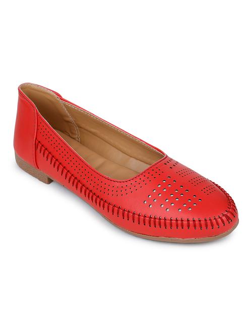 red slip on ballerinas - 17246858 - Very Small Image - 1