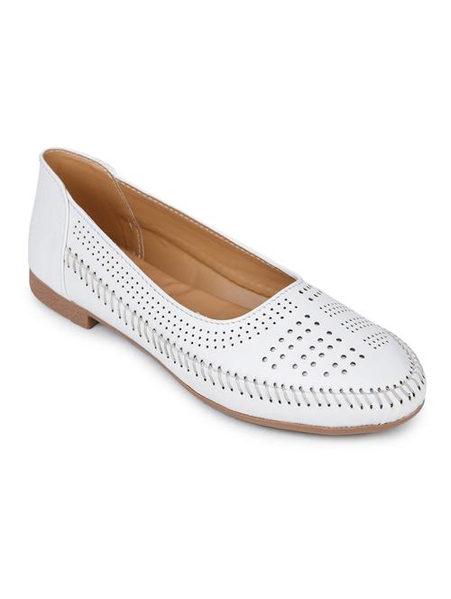white slip on ballerinas - 17246859 - Very Small Image - 1