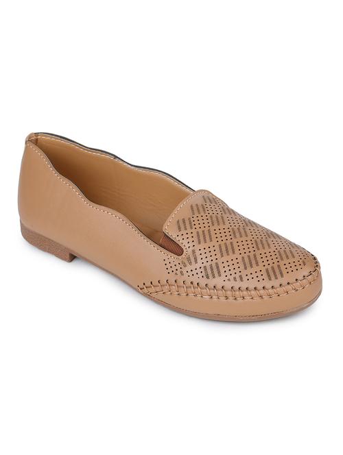tan slip on ballerinas - 17246874 - Very Small Image - 1