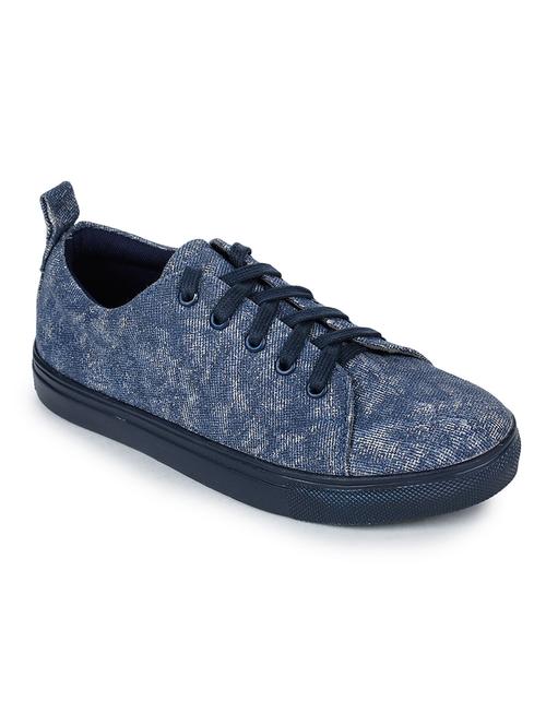 navy lace-up sneakers - 17246895 - Very Small Image - 1