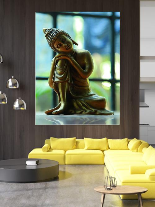buddha metal hd digital print wallpaper - 17247388 - Very Small Image - 1