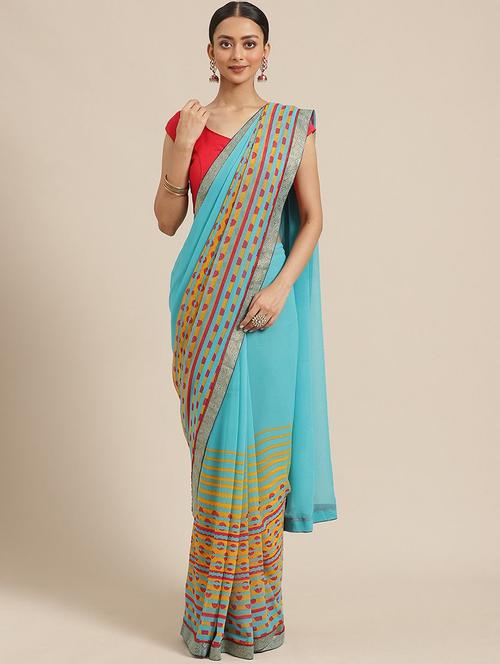 abstract printed saree - 17247550 - Very Small Image - 1