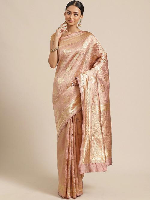 self design woven saree with blouse - 17247629 - Very Small Image - 1