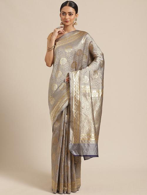 self design woven saree - 17247632 - Very Small Image - 1