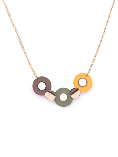 multi colored metal short necklace - 17249003 - Very Small Image - 1