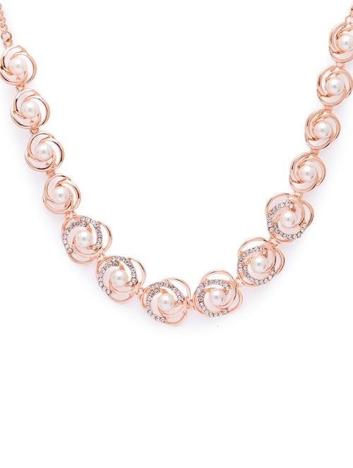 pink metal statement necklace - 17249011 - Very Small Image - 1