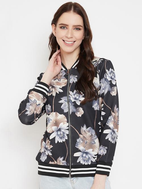 floral bomber jacket - 17250833 - Very Small Image - 1
