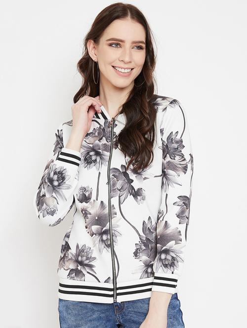 floral bomber jacket - 17250834 - Very Small Image - 1