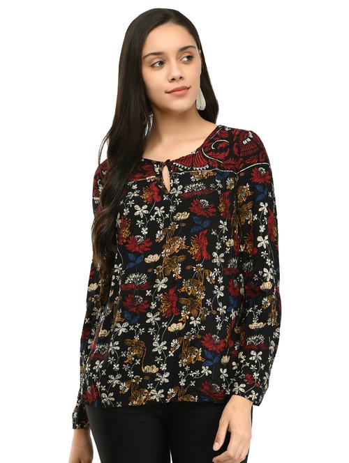 key hole floral top - 17252658 - Very Small Image - 1