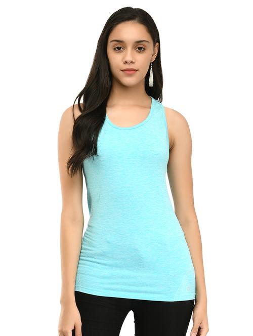 round neck solid tank top tee - 17252663 - Very Small Image - 1