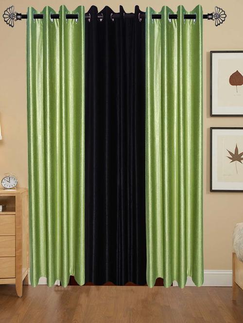 shop 24 decor 274 cm (9 feet) polyester long door curtain (pack of 2) - 17254703 - Very Small Image - 1