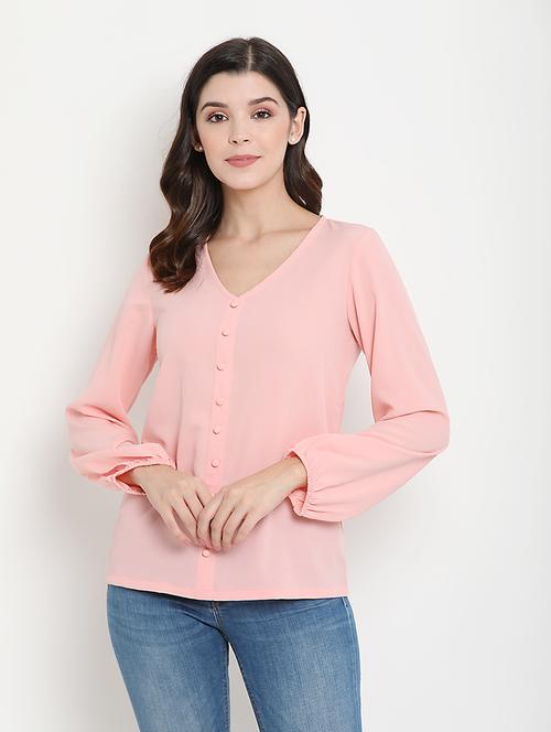 button up pastel top - 17256317 - Very Small Image - 1
