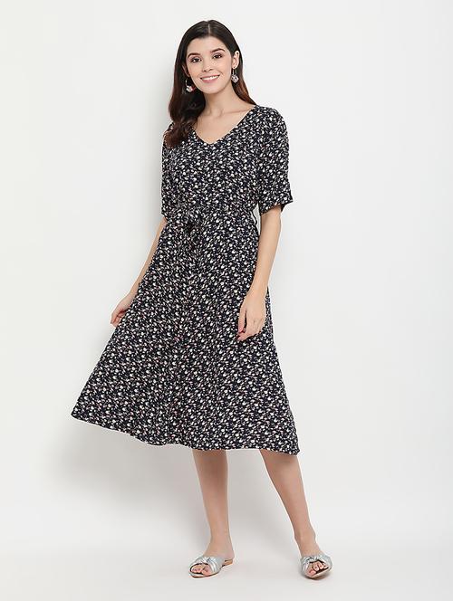 tie front flared dress - 17256333 - Very Small Image - 1