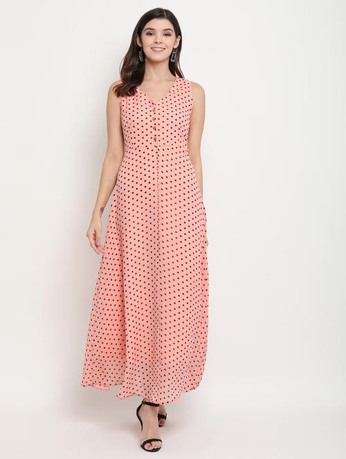 polka dot maxi dress - 17256342 - Very Small Image - 1