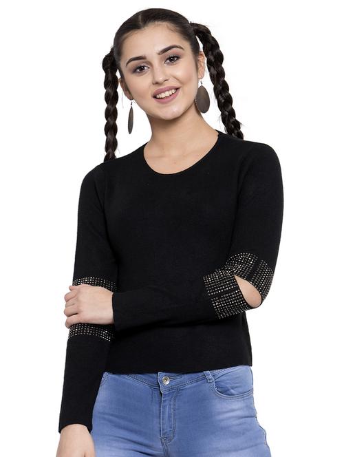 knee slit knitted top - 17256354 - Very Small Image - 1