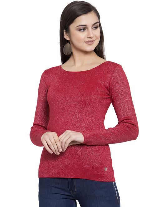 round neck knitted top - 17256362 - Very Small Image - 1