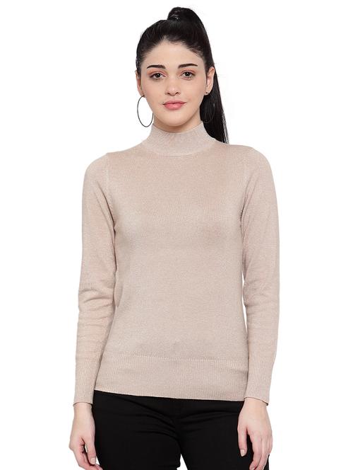 mock neck metallic pullover - 17256374 - Very Small Image - 1
