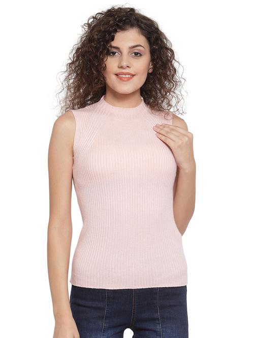 crew neck ribbed top - 17256384 - Very Small Image - 1