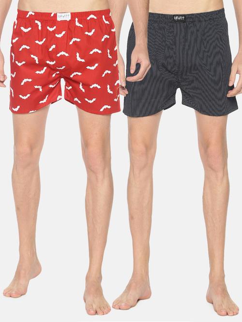 multi colored printed boxers combo - 17257577 - Very Small Image - 1