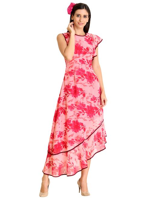 floral asymmetric dress - 17257930 - Very Small Image - 1