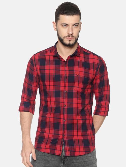 mens checks casual shirt - 17258403 - Very Small Image - 1