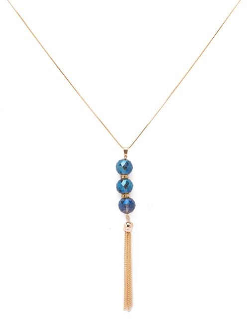 gold metal statement necklace - 17260953 - Very Small Image - 1