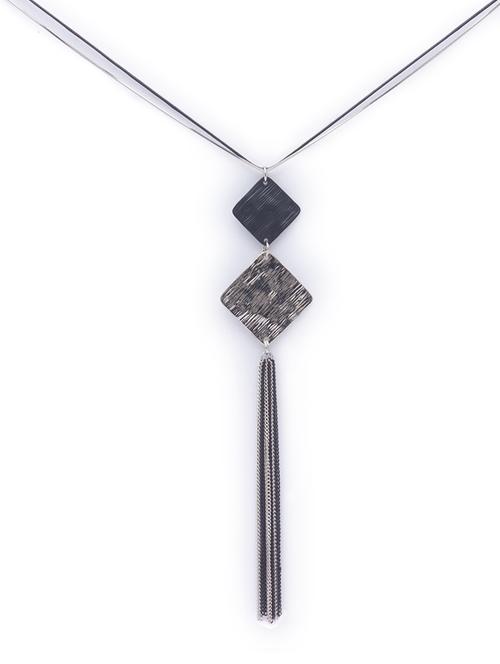 silver metal statement necklace - 17260963 - Very Small Image - 1