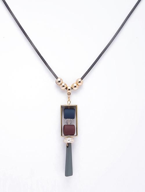 gold metal statement necklace - 17260965 - Very Small Image - 1