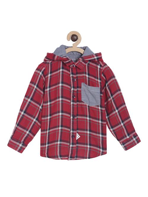 red cotton shirt - 17261996 - Very Small Image - 1