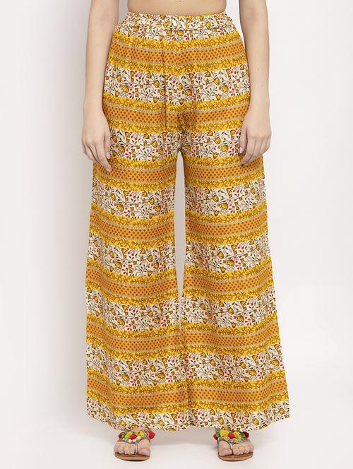 mid rise printed palazzo - 17262069 - Very Small Image - 1