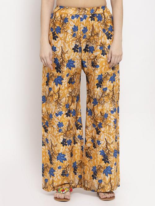 mid rise floral palazzo - 17262088 - Very Small Image - 1