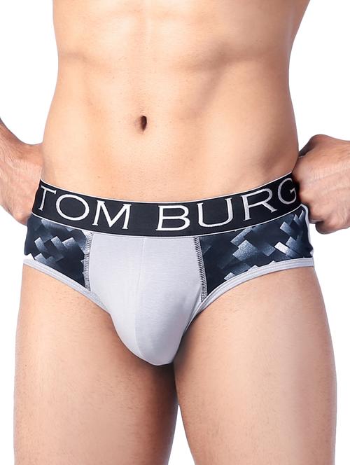 grey printed hipster brief - 17262308 - Very Small Image - 1