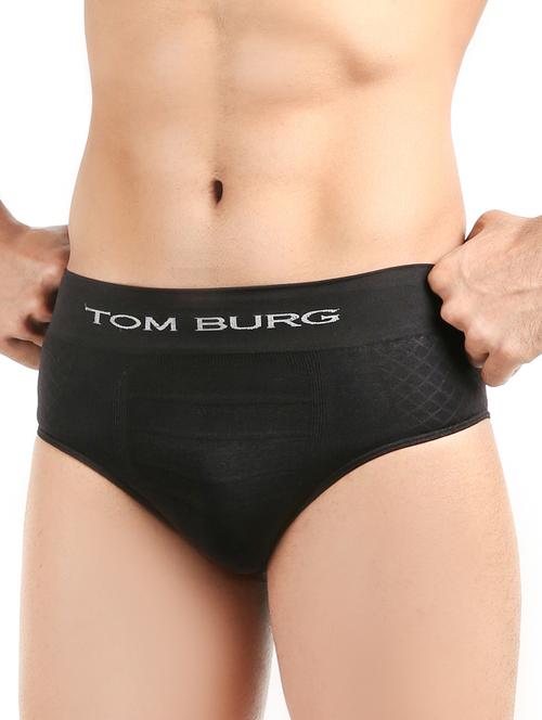 black solid hipster brief - 17262309 - Very Small Image - 1