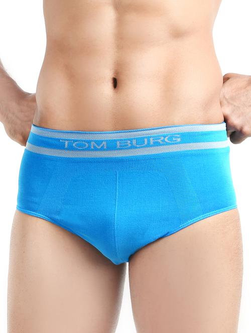 turquoise blue solid hipster brief - 17262318 - Very Small Image - 1